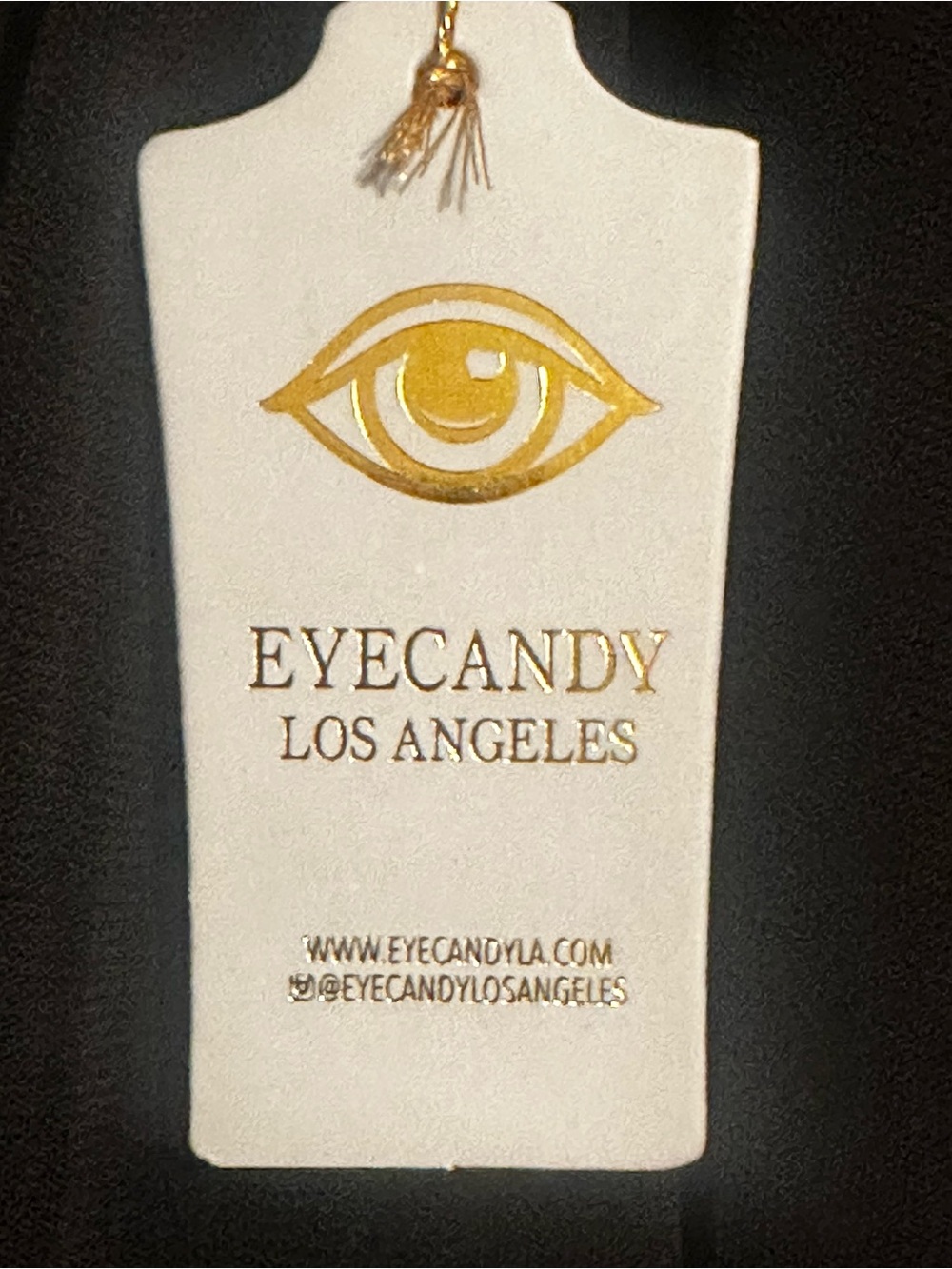Eye Candy Los Angeles Gold Sea Charm Necklace with Blue, Gray and Tan Beads - Picture 5 of 7